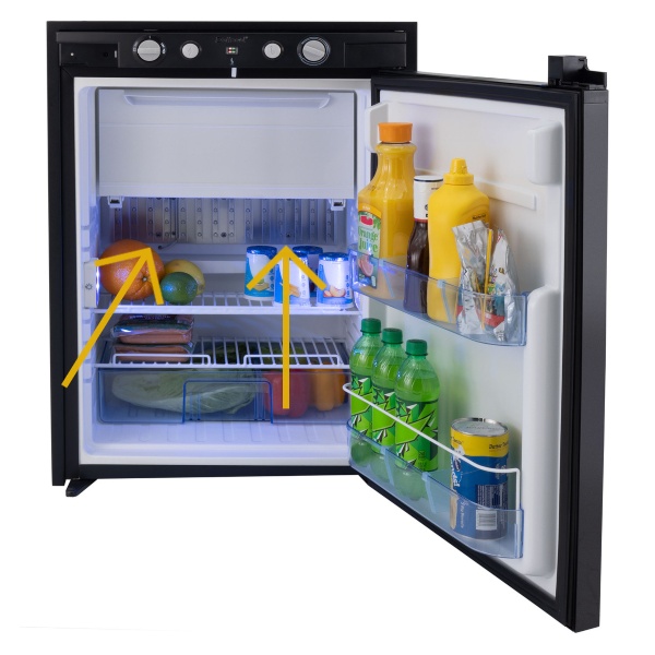 Open Refrigerator With Food Inside