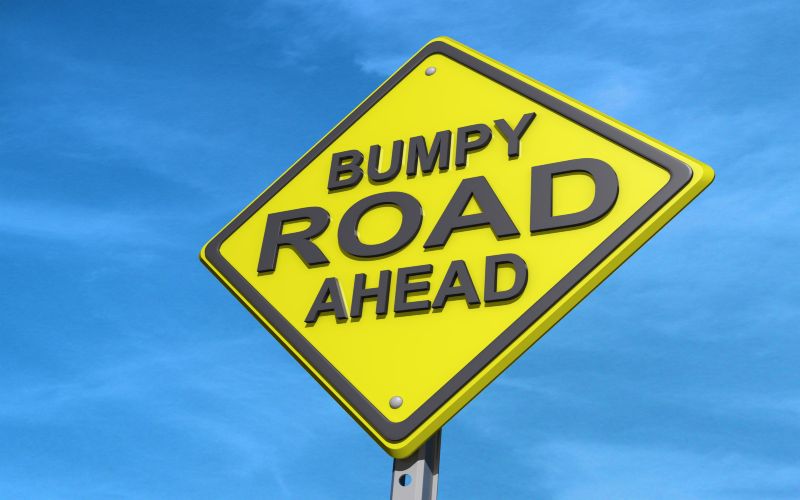Bumpy Road Ahead Sign