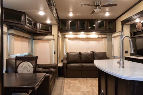 Interior view of a recreational vehicle